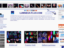 Tablet Screenshot of lumineux-fluo.com